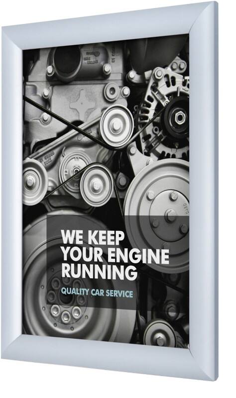 SHOWDOWN DIN A4 Klapprahmen Hängend Silber Aluminium KRA4G25 24,1 (B) x 1,1 (T) x 32,8 (H) cm KRA4G25