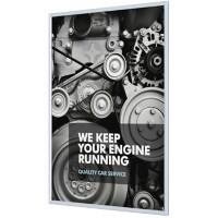 SHOWDOWN B1 Fireproof DIN A4 Klapprahmen Hängend Silber Aluminium KRA4G25B1 24,1 (B) x 1,1 (T) x 32,8 (H) cm KRA4G25B1