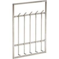 WOHNLING Garderobe WL6.442 Metall Silber Wandhalterung 10 Haken