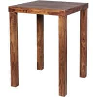 WOHNLING Bartisch WL1.324 Braun Massivholz 80 x 80 x 110 cm