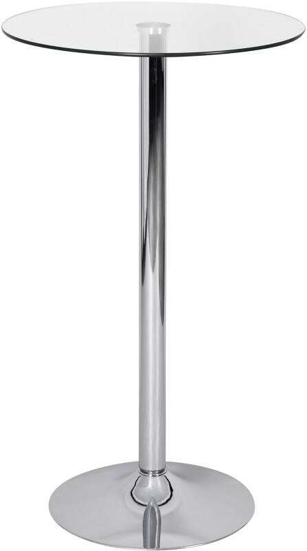 AMSTYLE Bartisch SPM3.054 Silber 60 x 60 x 105 cm