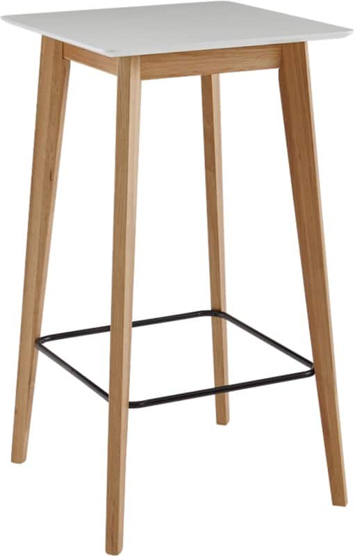 WOHNLING Bartisch WL6.084 Weiß Eiche 60 x 110 x 60 cm