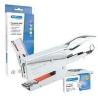 Rapesco Heftzange 1794 24/8 Silber Schwarz 8,8 x 2,7 x 26,2 cm 2 Stück