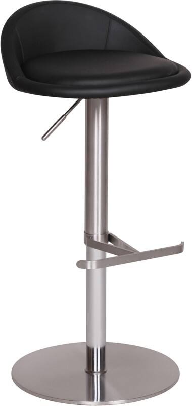 WOHNLING Barhocker WL1.281 Schwarz Kunstleder