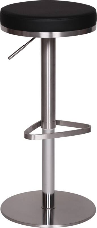 WOHNLING Barhocker WL1.293 Schwarz Edelstahl