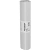 DEISS Abfallsäcke 30 L Transparent, Weiß 600 x 600 mm 20 Stück