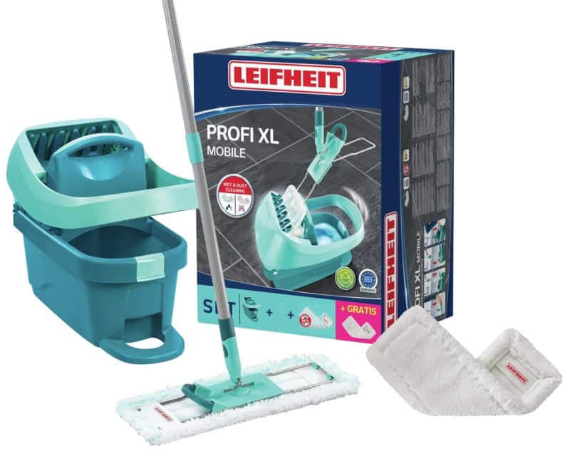 Leifheit Profi XL Mobile Wischmopp-Starterkit Türkis 42 cm