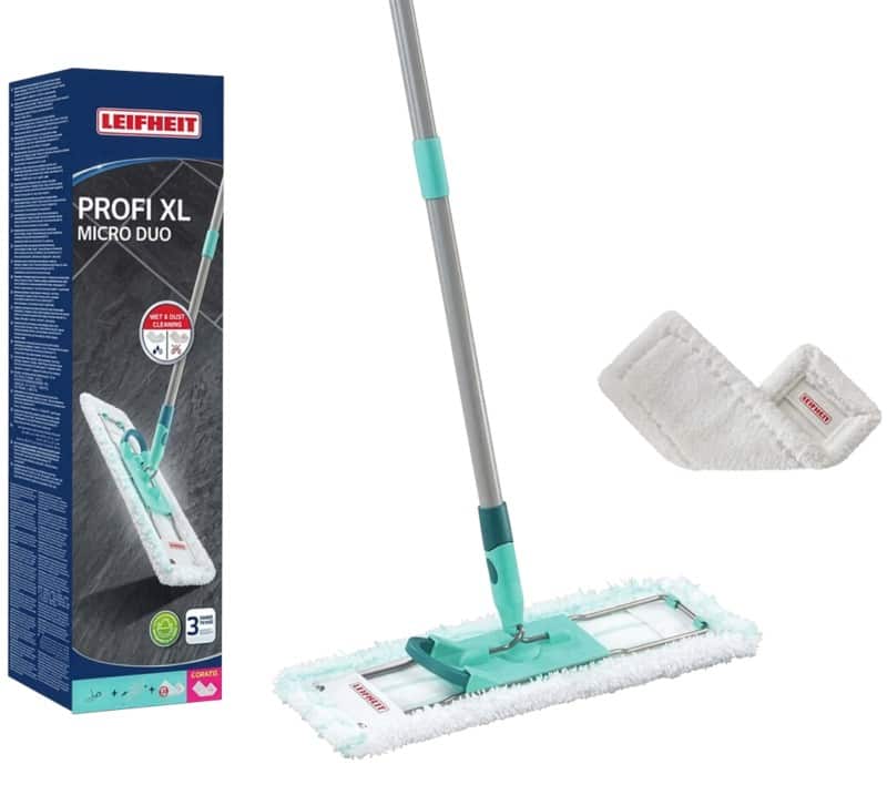 Leifheit Profi XK Micro Duo Wischmopp-Starterkit Türkis 42 cm