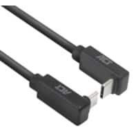 ACT USB-C Kabel 0.5M oben/unten gewinkelt zu oben/unten gewinkelt USB 3.0 10Gbps 60W Schwarz