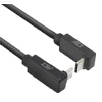 ACT USB-C Kabel 1M oben/unten gewinkelt zu oben/unten gewinkelt USB 3.0 10Gbps 60W Schwarz