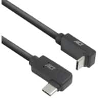 ACT USB-C Kabel 1M links/rechts abgewinkelt zu oben/unten abgewinkelt USB 3.0 10Gbps 60W Schwarz