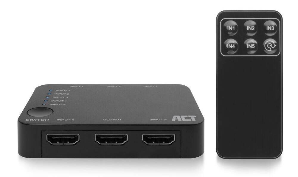 ACT HDMI Switch 5 Eingänge 1 Ausgang