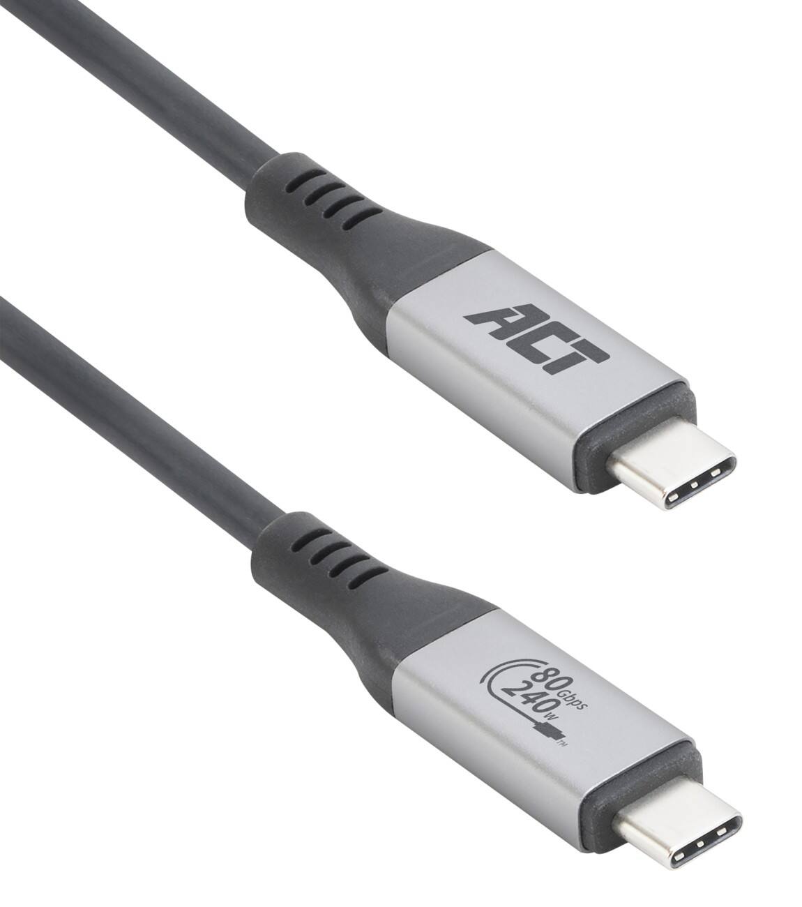 ACT USB-Kabel USB-C Stecker auf USB-C Stecker 1,5 m Schwarz