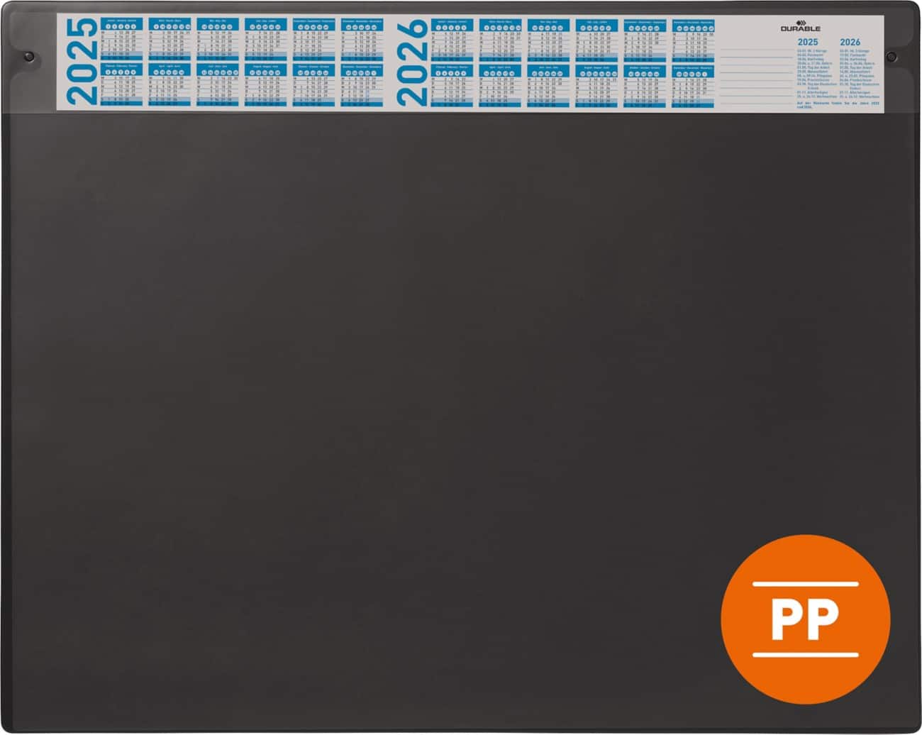 DURABLE Schreibunterlage PP (Polypropylen) Schwarz 65 cm