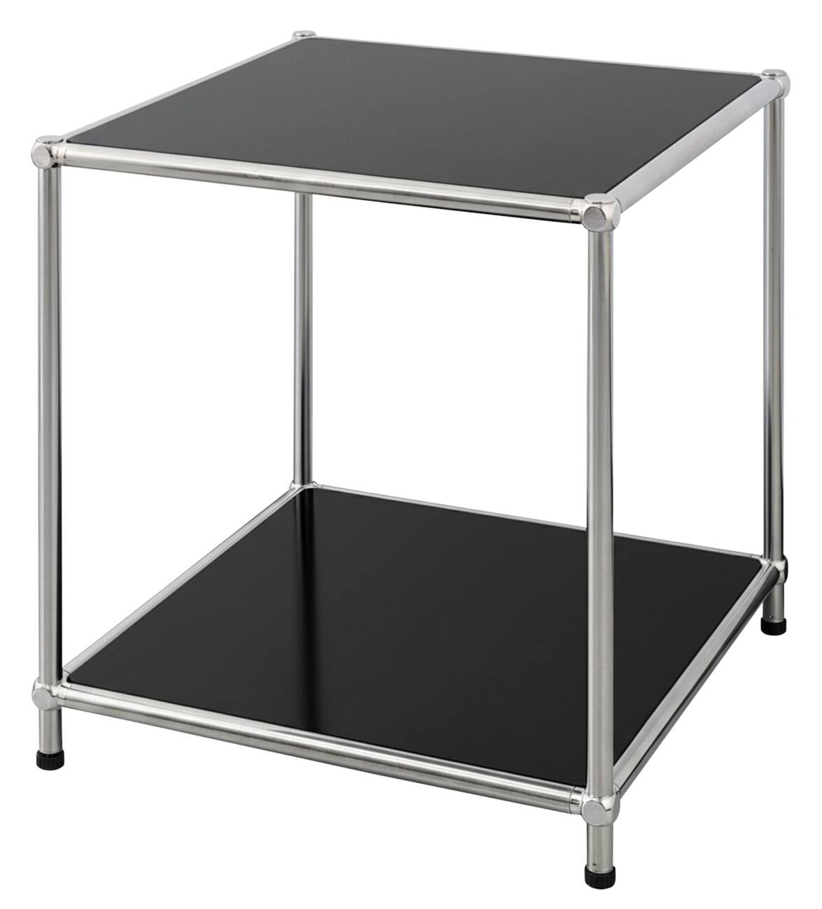 floordirekt Concept Epure Stahl Beistelltisch 400 x 400 x 460 mm Schwarz