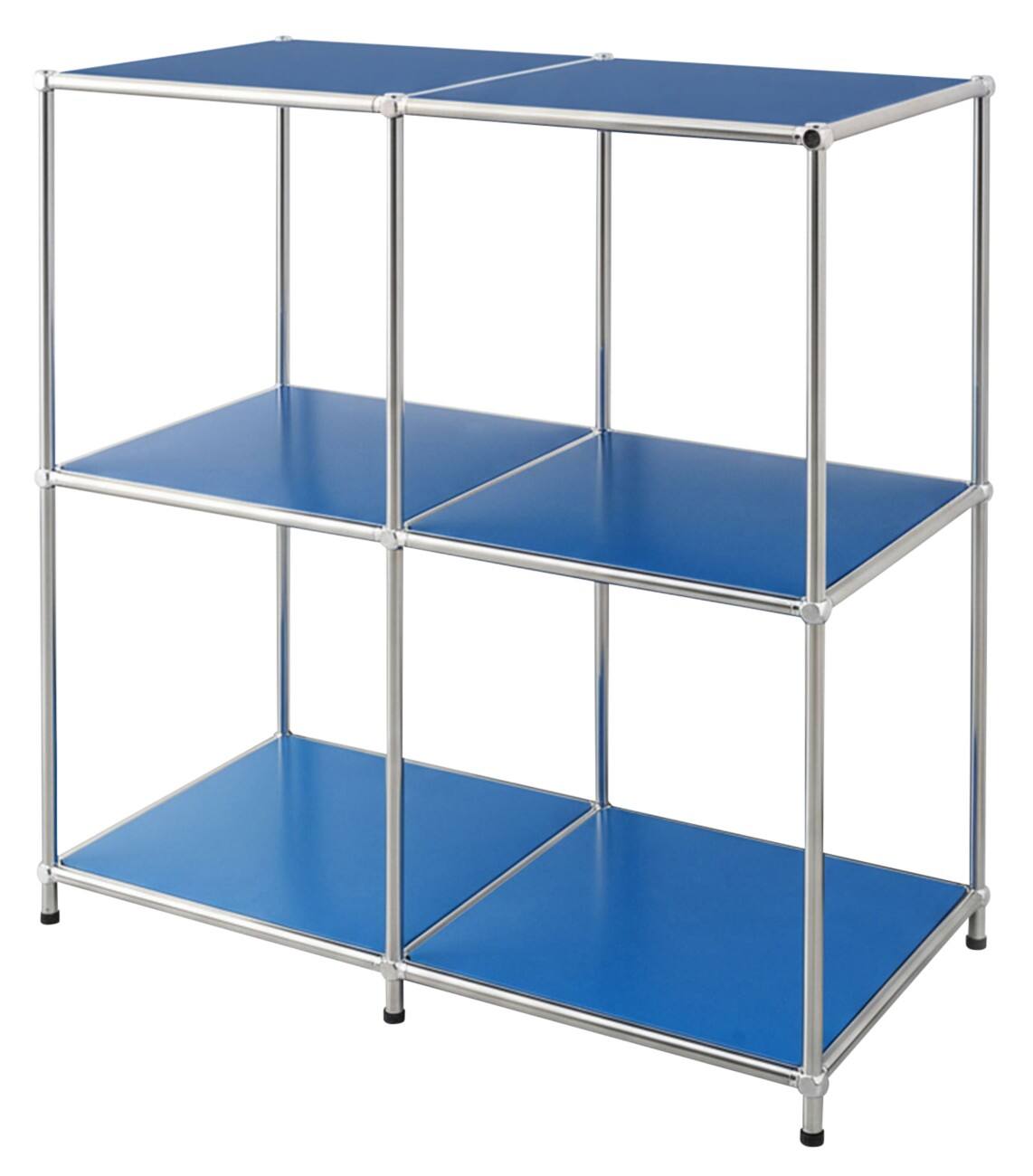 floordirekt Concept Epure Stahl Beistelltisch 780 x 400 x 820 mm Blau