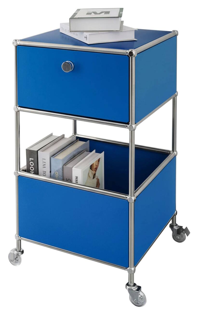 floordirekt Concept Epure Stahl Beistelltisch 400 x 400 x 690 mm Blau