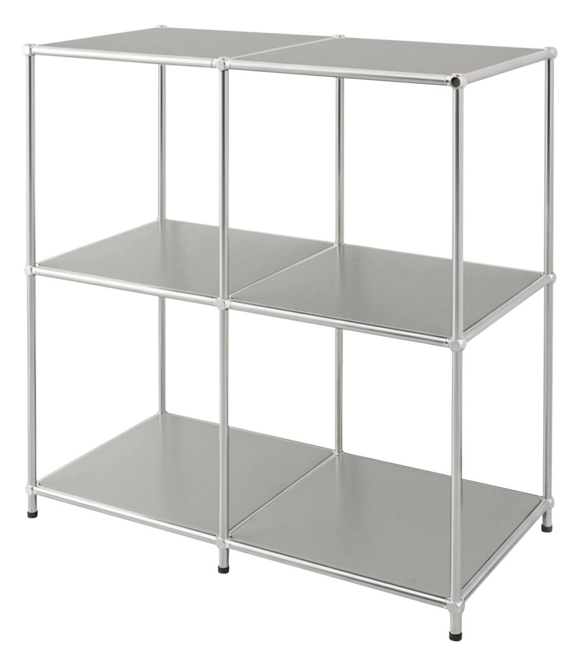 floordirekt Concept Epure Stahl Beistelltisch 780 x 400 x 820 mm Grau