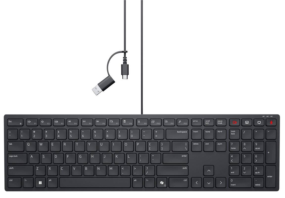 Dell KB525C Kabelgebundene Tastatur QWERTZ Schwarz