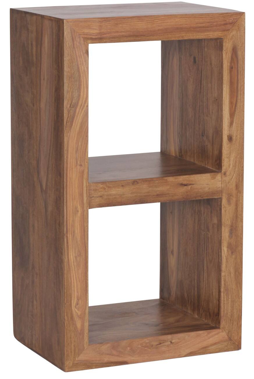 WOHNLING Massives Sheeshamholz Fachboden 2 500 x 350 x 880 mm Braun Sheesham