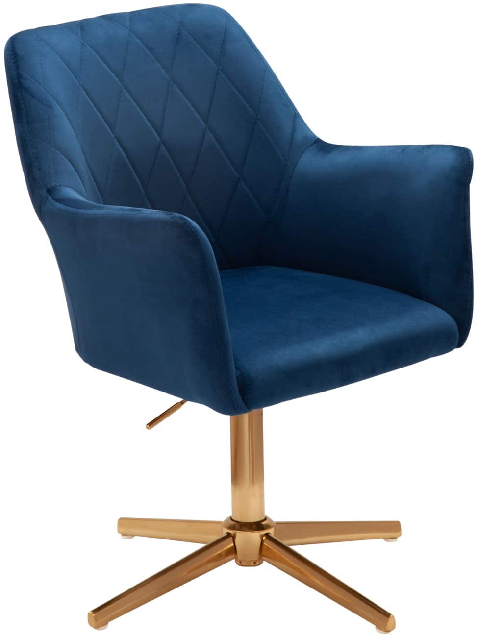 WOHNLING Drehstuhl Nicht arretierbar 550 x 550 x 970 mm Blau