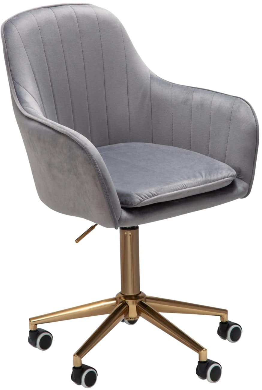 AMSTYLE Drehstuhl Nicht arretierbar 540 x 540 x 1,050 mm Grau