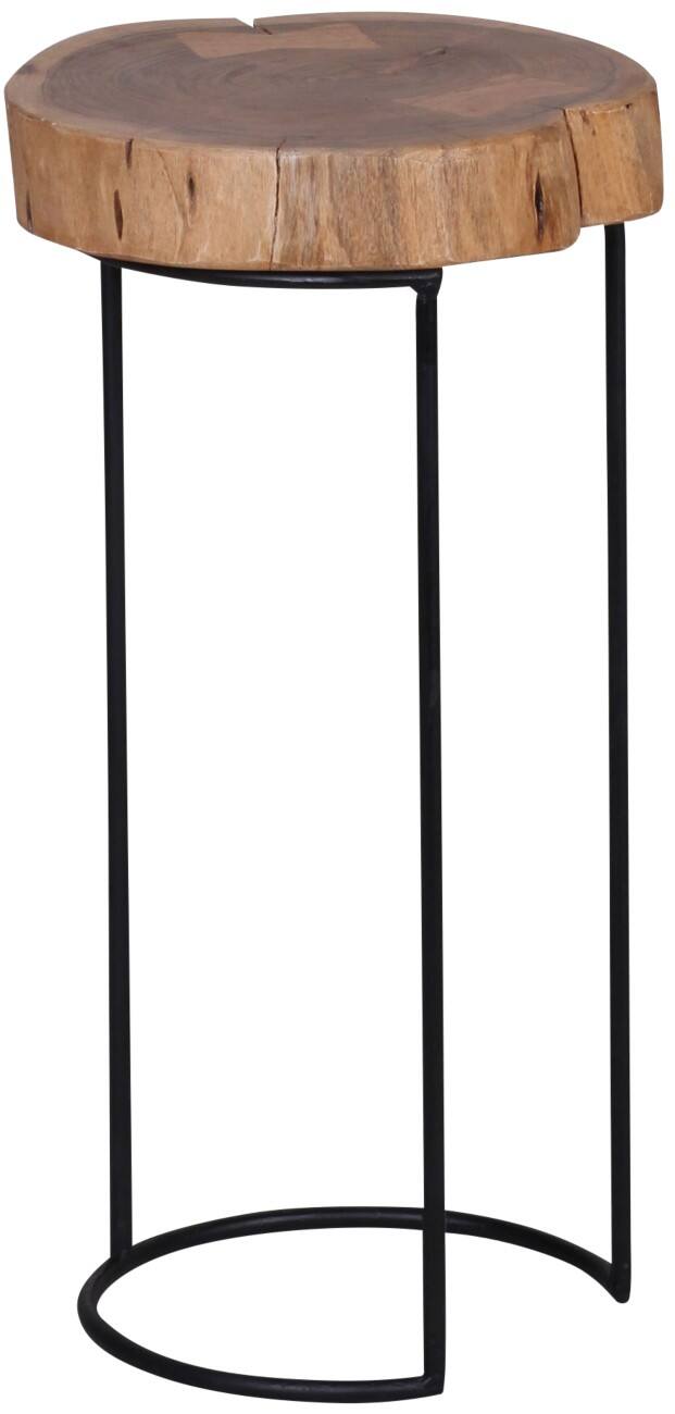 WOHNLING Beistelltisch Braun 280 x 280 x 550 mm