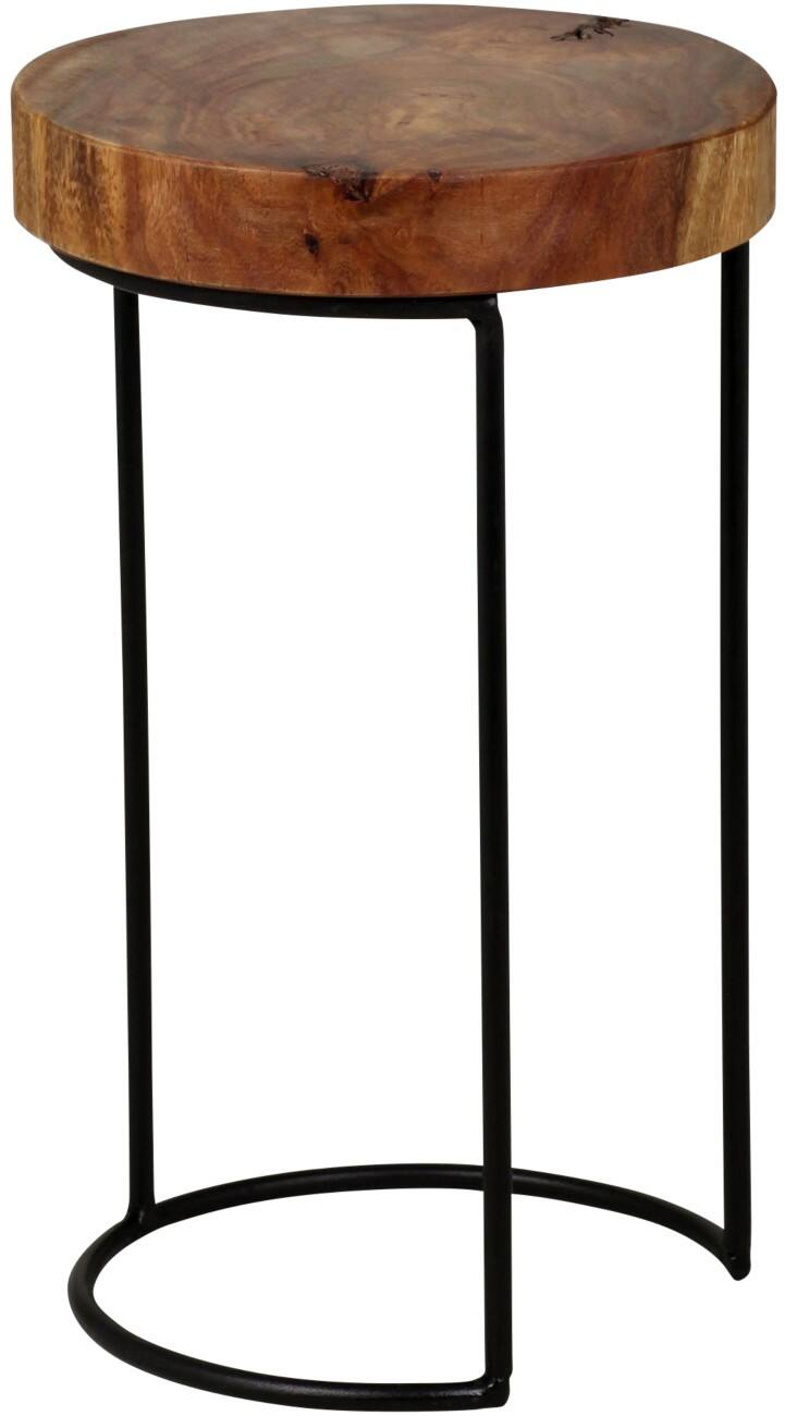 WOHNLING Beistelltisch Braun 280 x 280 x 450 mm