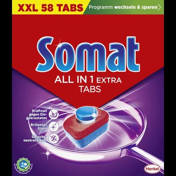 Somat Alles in 1 Extra Spülmaschinentabs 58 Stück