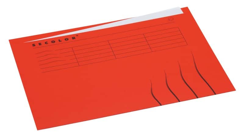 Djois Secolor Aktendeckel DIN A4 Rot Papier 225 g/m²