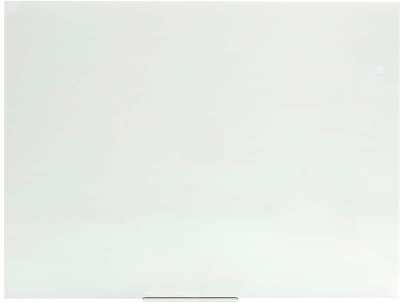 Glastafel Wandmontiert Magnetisch Einseitig 120 (B) x 90 (H) cm Weiß