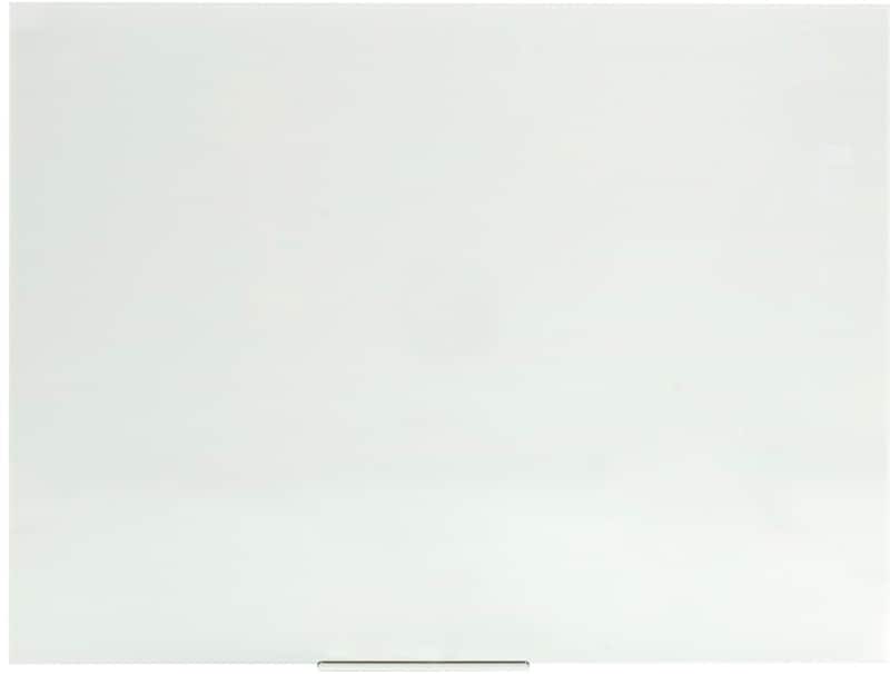 Glastafel Wandmontiert Magnetisch Einseitig 90 (B) x 60 (H) cm Weiß