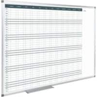 Magnetisches Whiteboard PLY96OD Magnetisch Eckhalterungen 90 (B) x 60 (H) cm Metall Weiß