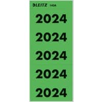 Leitz Selbstklebende Jahresetiketten 2024 Grün 60 x 25,5 mm 100 Stück
