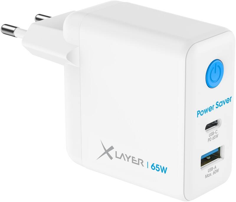 XLayer Ladegerät 65 W 1 x USB-C 65 W, 1 x USB-A 60 W Weiß