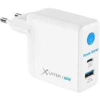 XLayer Ladegerät 65 W 1 x USB-C 65 W, 1 x USB-A 60 W Weiß