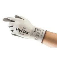 Ansell HyFlex Mechanical Protection Mehrweg Handschuhe PU (Polyurethan) HPPE, Nylon, Spandex Größe 7 Grau, Weiß 12 Paar