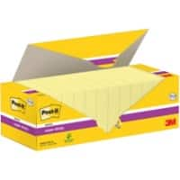 Post-it Super Sticky Haftnotizen 76 x 76 mm Kanariengelb Packung mit 24 Blöcken à 90 Blatt 12+12 GRATIS