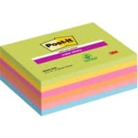 Post-it Super Sticky Haftnotizen 203 x 153 mm Farbig Sortiert Packung mit 6 Blöcken à 45 Blatt