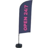 SHOWDOWN Strandflagge Open Windform 330 x 89 cm Einzel Aluminium