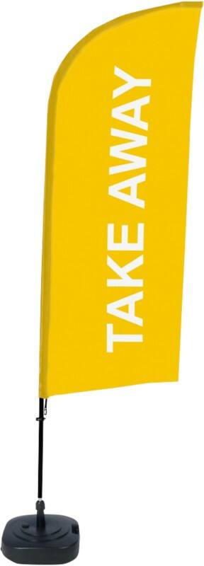 SHOWDOWN Take Away Windform Strandflagge 330 x 89 cm Einseitig Aluminium