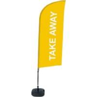 SHOWDOWN Take Away Windform Strandflagge 330 x 89 cm Einseitig Aluminium