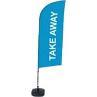 SHOWDOWN Take Away Windform Strandflagge 330 x 89 cm Einseitig Aluminium