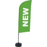 SHOWDOWN Neu Windform Strandflagge 330 x 89 cm Einseitig Aluminium