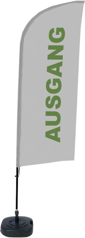 SHOWDOWN Ausgang Windform Strandflagge 330 x 89 cm Einseitig Aluminium