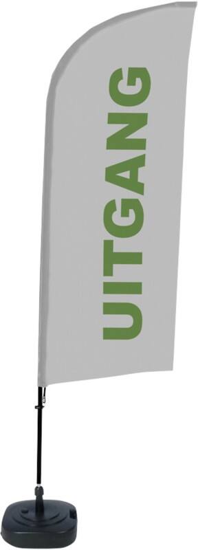 SHOWDOWN Ausgang Windform Strandflagge 330 x 89 cm Einseitig Aluminium