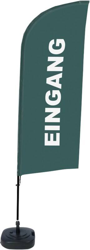 SHOWDOWN Eingang Windform Strandflagge 330 x 89 cm Einseitig Aluminium