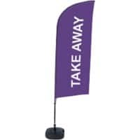 SHOWDOWN Take Away Windform Strandflagge 330 x 89 cm Einseitig Aluminium