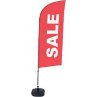 SHOWDOWN Sale Windform Strandflagge 330 x 89 cm Einseitig Aluminium