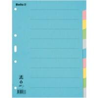 Biella Blanko Register DIN A4 Mehrfarbig 6-teilig Pappkarton 4 Löcher